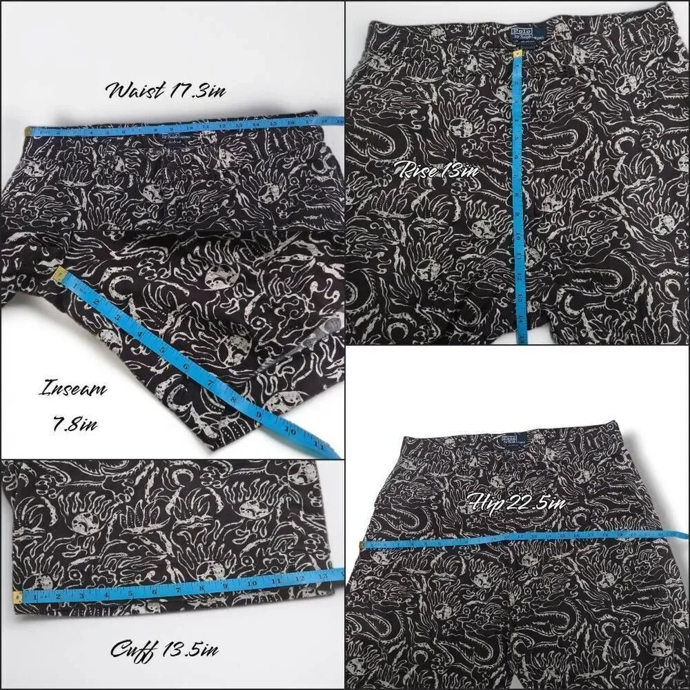Polo by Ralph Lauren Paisley Shorts(A080)-Size 36 for Men